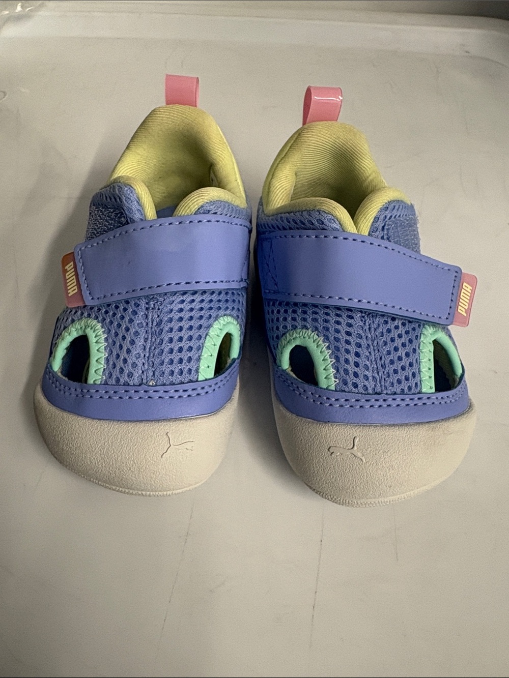 Puma Kitten Summer Kids Lavender and Mint Easy On Shoes